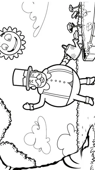 Livrinho para Colorir com Giz de Cera Mundo Bita