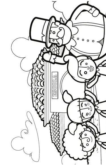 Livrinho para Colorir com Giz de Cera Mundo Bita