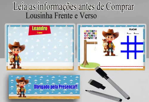 Lousa com Canetinha Personalizada do Toy Sotry