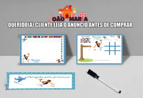 Lousa e Canetinha Personalizada Jasmine e Aladim