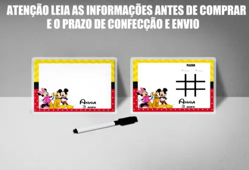 Lousa Magica + Jogo da Velha da Minnie e Mickey