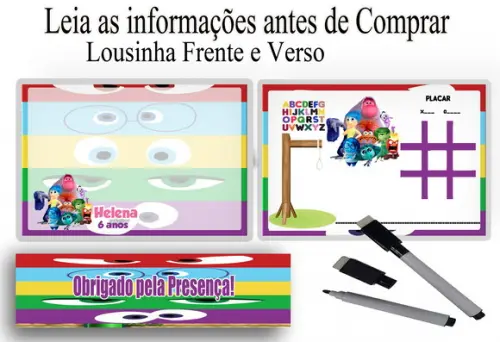 Lousa Magica 3x1 +canetinha Divertidamente 2