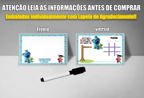 Lousa Magica 3x1 com Canetinha dos Monstros S/a