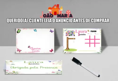 Lousa Magica 3x1 e Canetinha Personalizada Borboletas
