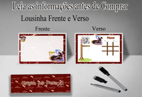 Lousa Magica 3x1 Lembrancinhas de Aniversario Jarry Potter