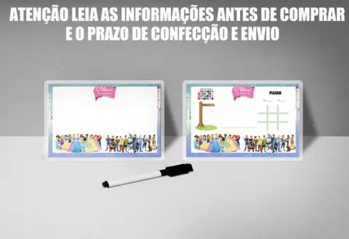 Lousa Magica 3x1 Princesas e Principes Disney