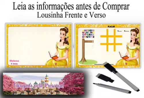 Lousa Magica 3x1da Bela da Disney