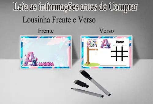 Lousa Magica com Canetinha 3x1 Lembrancinhas do Stitch