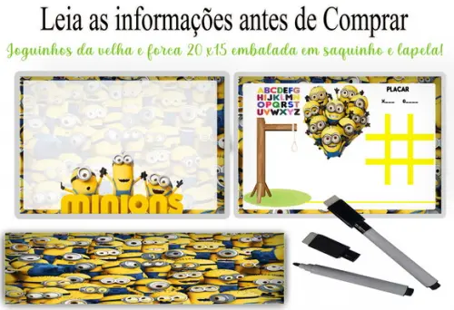 Lousa Magica com Canetinha dos Minions