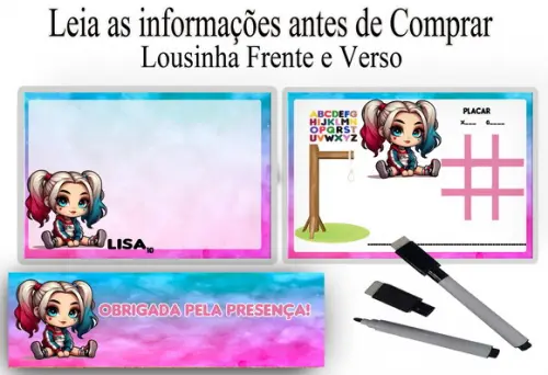 Lousa Magica com Canetinha para Lembrancinhas Arquelina