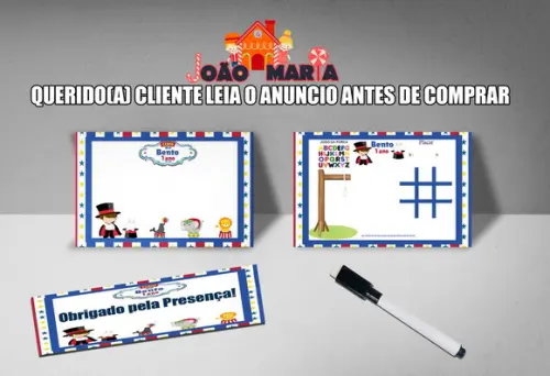 Lousa Magica e Canetinha Personalizada Circo