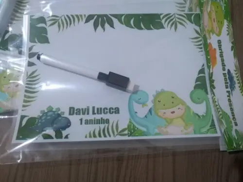 Lousa Magica e Canetinha Personalizada Safari