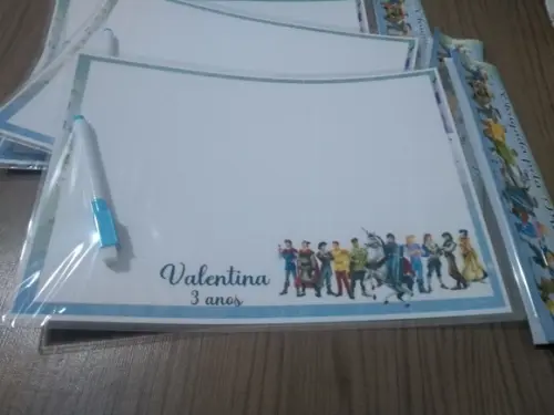 Lousa Magica e Canetinha Personalizada Princesas
