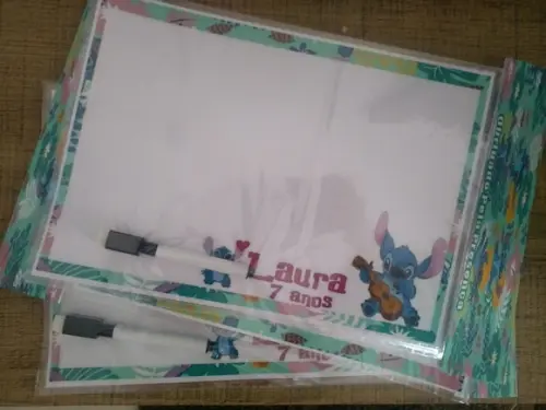 Lousa Magica e Canetinha Personalizada Stitch