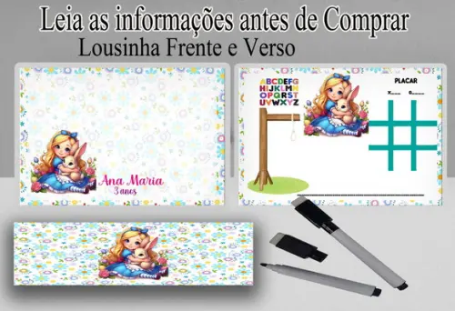 Lousa Magica Lembrancinhas da Alice no Pais das Maravilhas