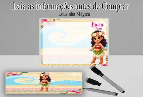 Lousa Magica para Lembrancinhas da Moana