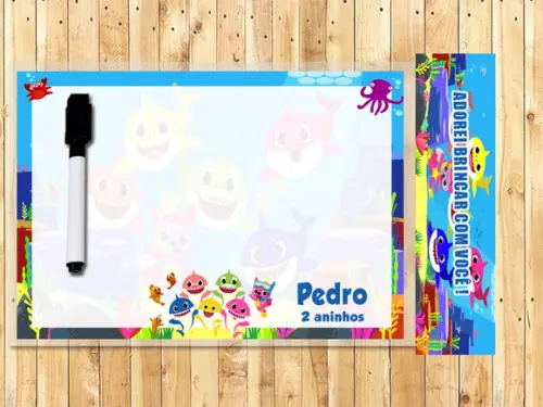 Lousa Magica Personalizada Baby Shark
