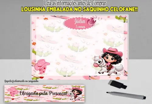 Lousa Magica Personalizada Boiadeira