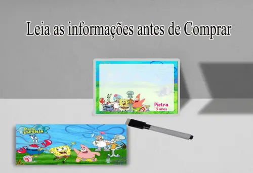 Lousa Magica Personalizada do Bob Esponja