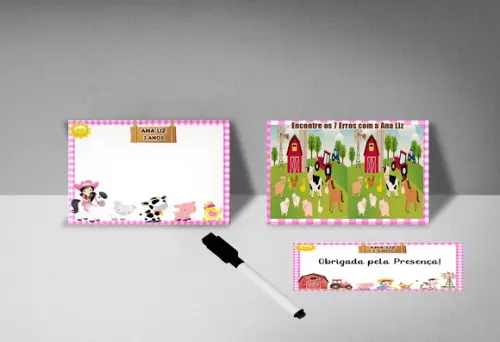 Lousa Magica+ Jogo 7 Errso da Fazendinha