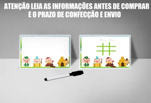 Lousa Magica+jogo da Velha dos 3 Porquinhos