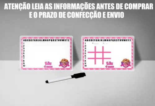 Lousa Magica3x1 + Canetinha  Lembrancinhas da Skye Patrulha