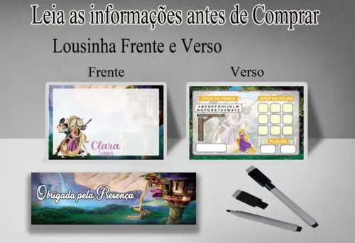 Lousa Magica3x1 e Caneta Lembrancinhas de Festa Enrolados
