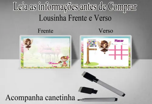 Lousa Magica3x1 e Canetinha Mundo das Fadas