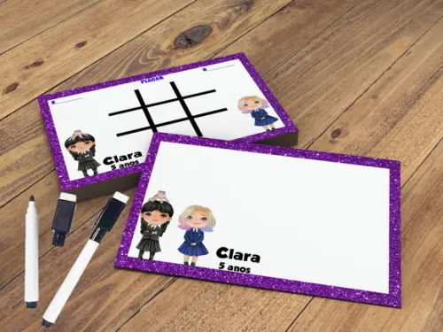 Lousa Personalizada com Canetinha da Wandinha