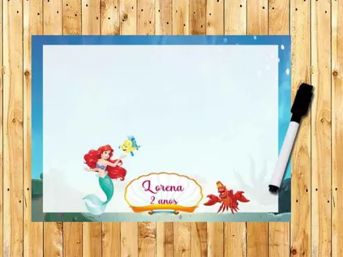 Lousa Personalizada da Sereia Ariel
