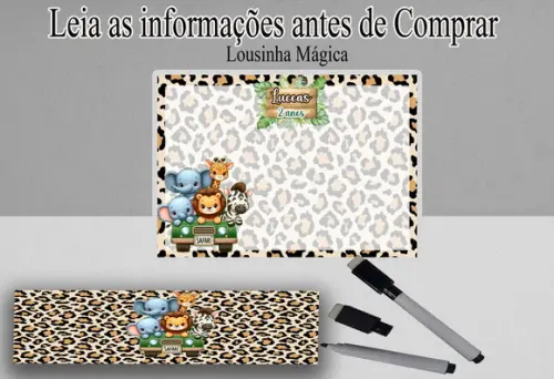 Lousa Personalizada Safari Baby
