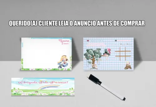 Lousinha 3x1+ Canetinha da Alice no Pais das Maravilhas