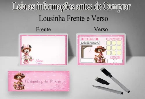Lousinha 3x1+ Canetinha da Minnie Fazendeira