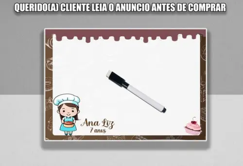 Lousinha e Canetinha Personalizada Confeitaria