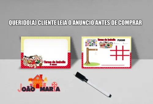 Lousinha e Canetinha Personalizada Turma da Mõnica