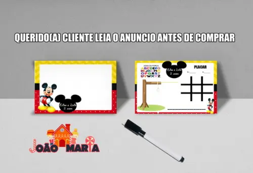 Lousinha e Canetinha Personalizada Mickey