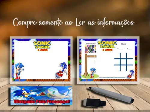 Lousinha e Joguinho da Velha e Forca Sonic
