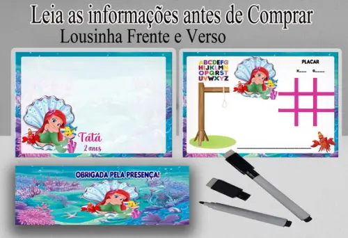Lousinha Magica 3x1 da Sereia Ariel Baby