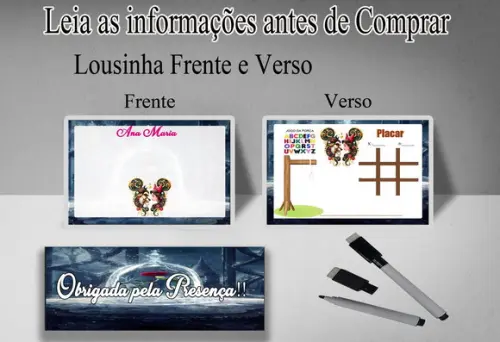 Lousinha Magica 3x1 Personalizada da Bela e a Fera