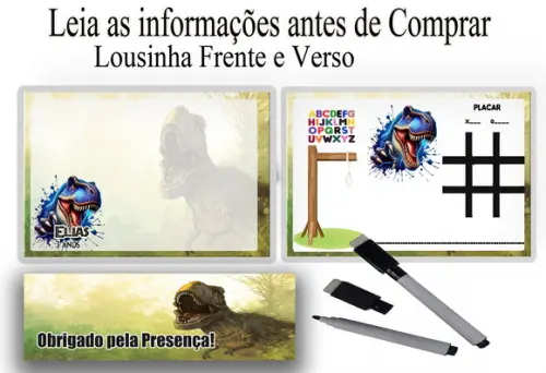 Lousinha Magica com Joguinhos Jurassic Park