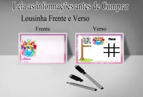 Lousinha Magica e Canetinha para Festa das Princesas Disney
