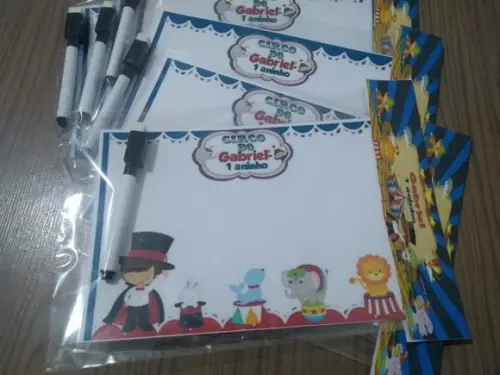 Lousinha Magica e Canetinha Personalizada Circo Magico
