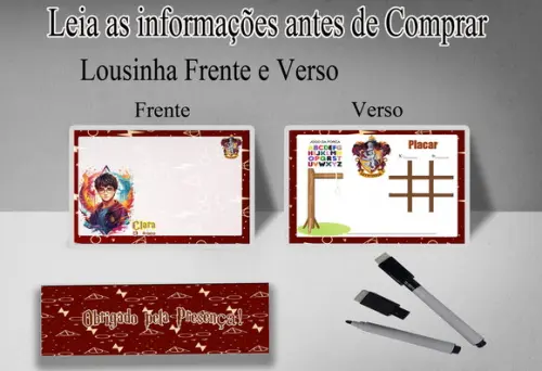 Lousinha Magica e Canetinha para Festa Harry Potter