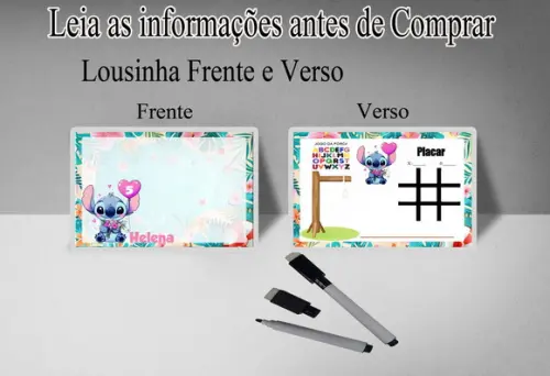 Lousinha Magica Frente e Verso 3x1 do Stitch