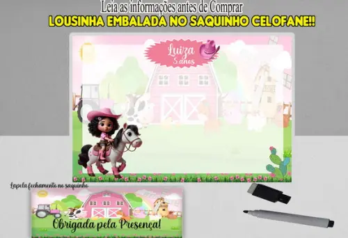Lousinha Magica para Lembrancinhas Boaideira