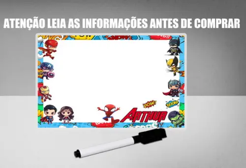 Lousinha Mágica Persnalizada dos Vingadores