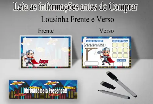 Lousinha Magica Personalizada do Tor
