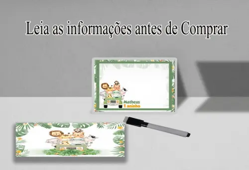 Lousinha Mágica Personzalizada Safari Baby