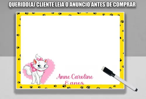 Lousinha Personalizada da Gatinha Marie