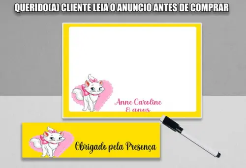 Lousinha Personalizada da Gatinha Marie